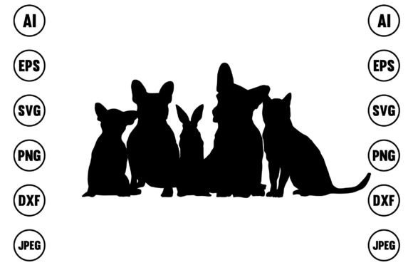 CAT and DOG SILHOUETTE Embroidery Design Review