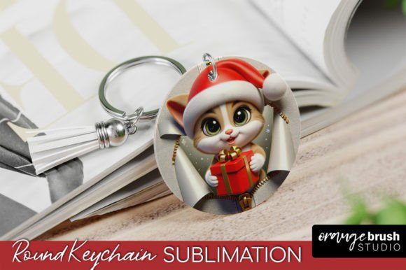 Christmas Cat Keychain Sublimation Review