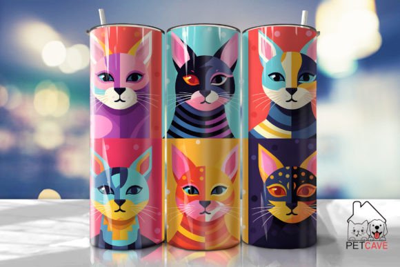 Colorful Cat Faces Tumbler Wrap Review