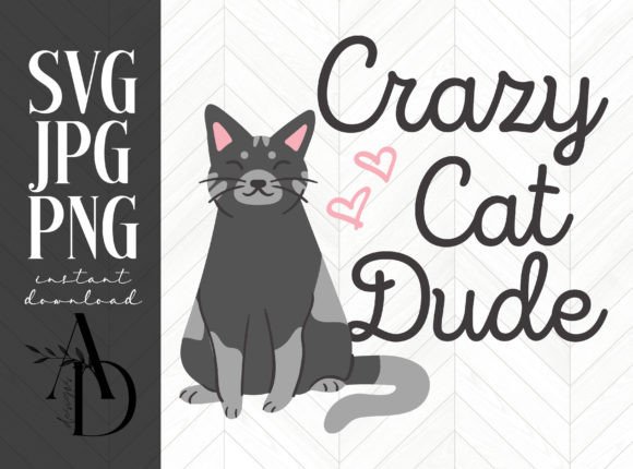 Crazy Cat Dude Dark Gray Cat Design Review