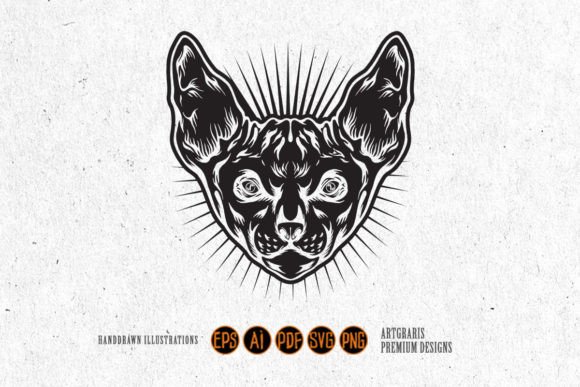 Creepy Sphinx Cat Head Mystical Fiery Review