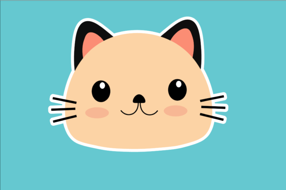 Cute Brown Cat Icon Stickers Review