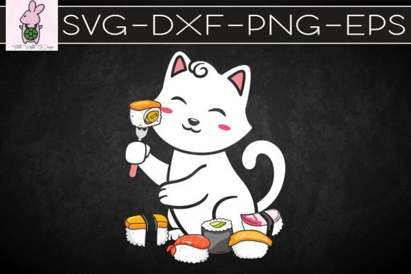 Cute Sushi Eating Cat Neko Embroidery Design Review