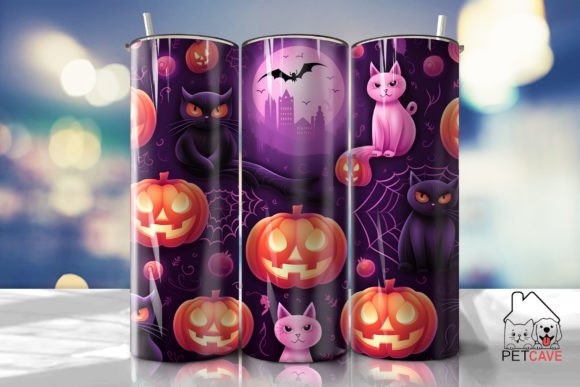 Halloween Black Cat Tumbler Wrap Review