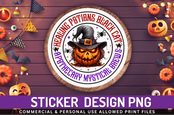 Healing Potions Black Cat Stickers Review