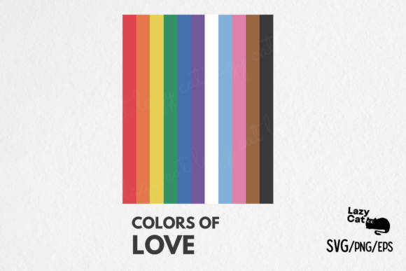 LGBTQ Pride Month Colors SVG Design
