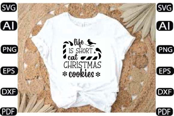 Life is Short Cat Christmas Cookies Embroidery Review