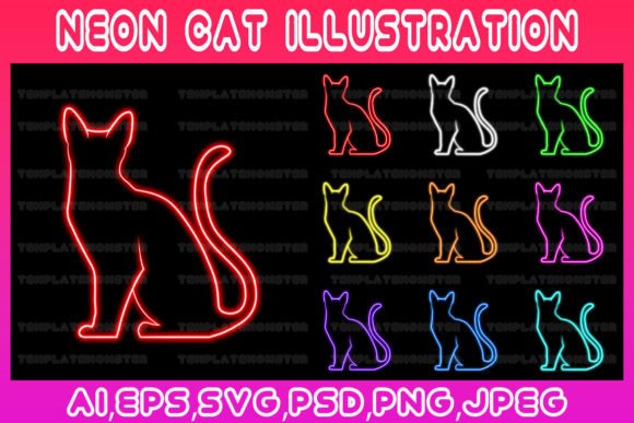Neon Cat Graphic Sublimation Light Art Review