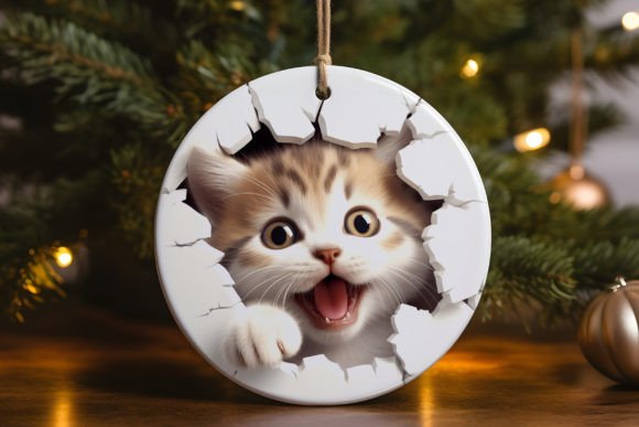 Peek-a-Boo Kitten Ornament Design Review