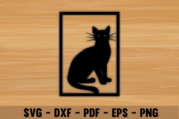 Wall Cat Laser Cut File Wall Decor Art Review